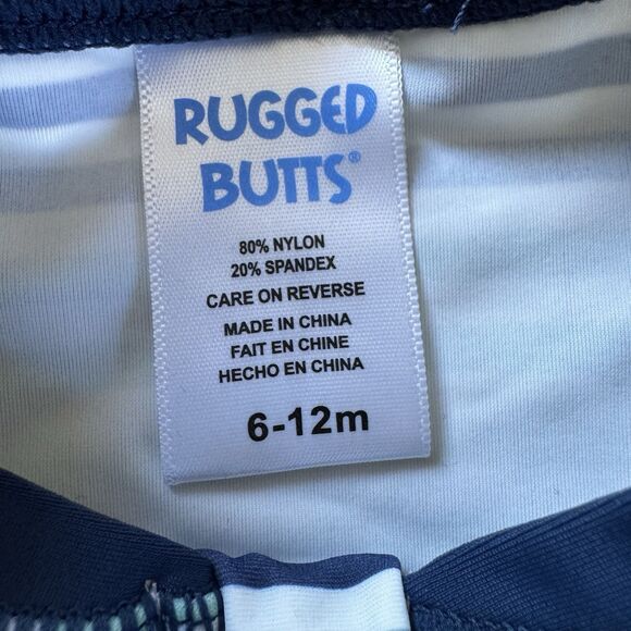 Rugged Butts Swimsuit Baby Boy/Girl Rashguard Long Sleeve Shorts Zip Bundle - Picture 12 of 15